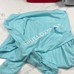 Vineyard Vines Aqua Long Sleeve Tee
